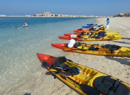 Title: Explore the Waters with Palm Jumeirah Kayak Adventures